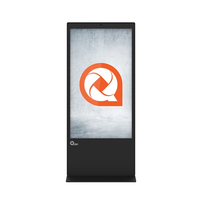 Qian QOI-A65TC pantalla de señalización Panel plano interactivo 165.1 cm (65") Wifi 400 cd / m² 4K Ultra HD Negro Pantalla táctil Procesador incorporado Android 11