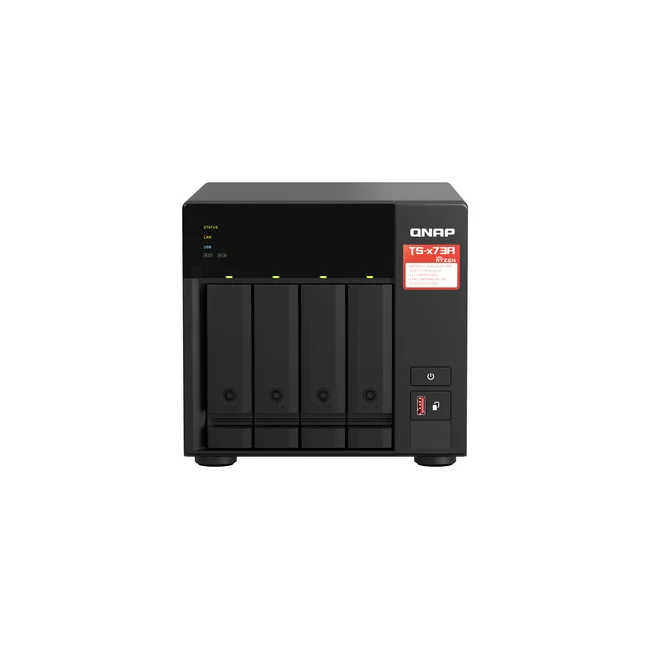 QNAP TS-473A NAS Tower Ryzen Embedded V1500B 8 GB DDR4 0 TB QNAP Turbo System Negro