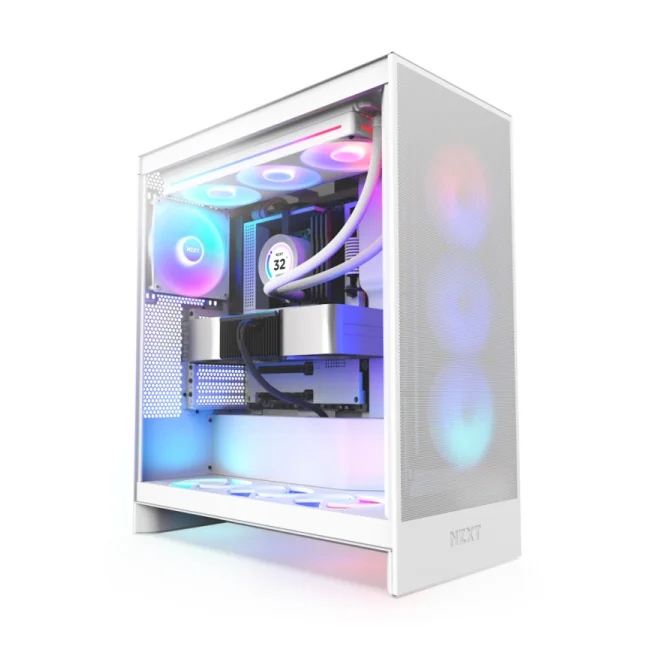 NZXT H7 Flow RGB Midi Tower Blanco image 2