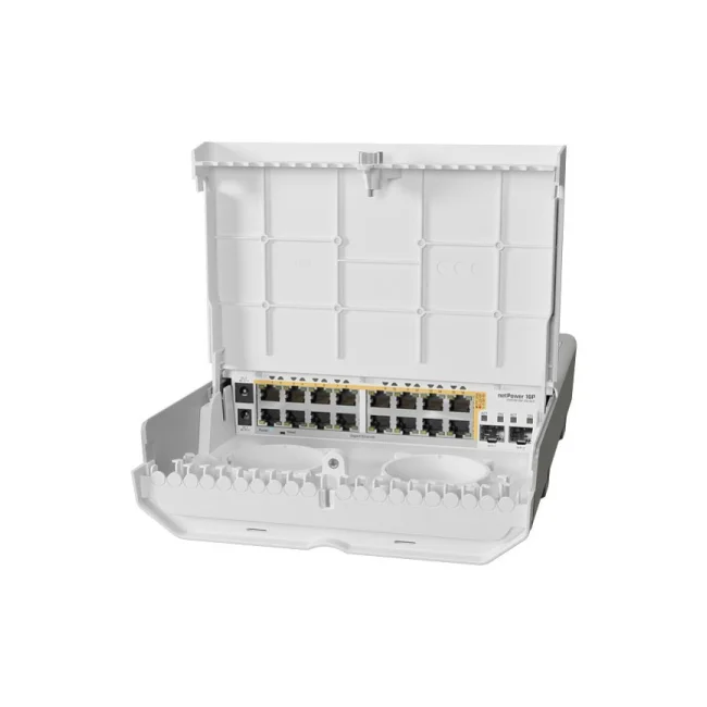 Mikrotik netPower 16P L2/L3 Gigabit Ethernet (10/100/1000) Energía sobre Ethernet (PoE) Blanco image 3