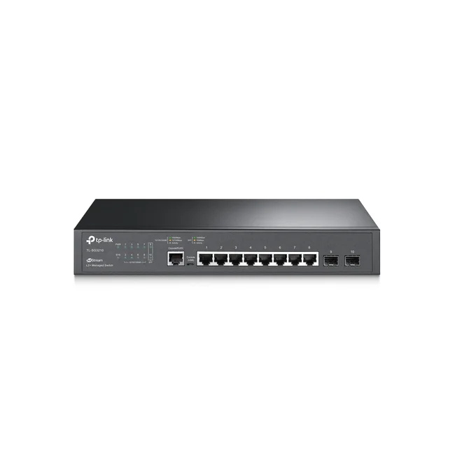 TP-Link JetStream TL-SG3210 dispositivo de redes Gestionado L2/L3 Gigabit Ethernet (10/100/1000) 1U Negro image 2