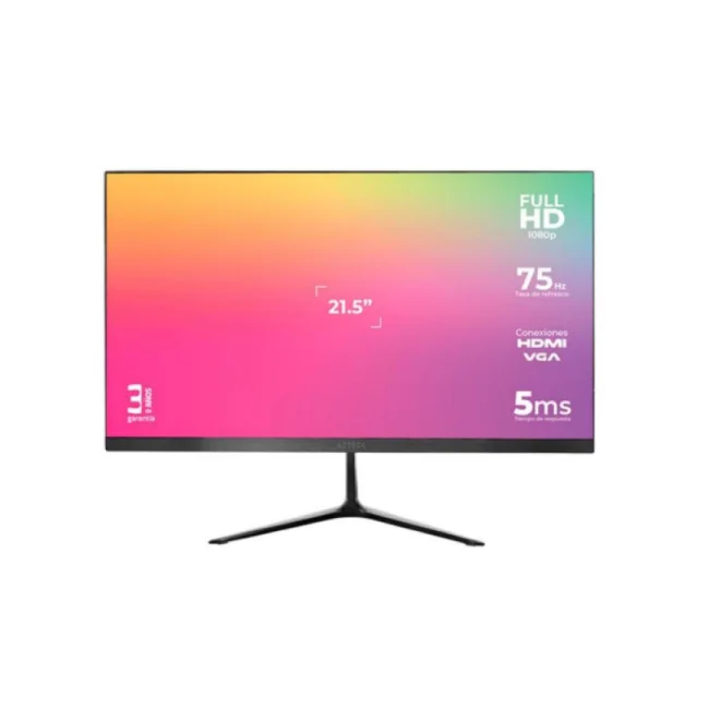 Acteck AC-933858 monitor de computadora 54.6 cm (21.5") 1920 x 1080 Pixeles Full HD Negro image 4