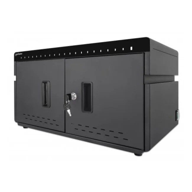 Manhattan 715959 carrito o armario de dispositivo portátil Gabinete de manejo de dispositivos portátiles Negro
