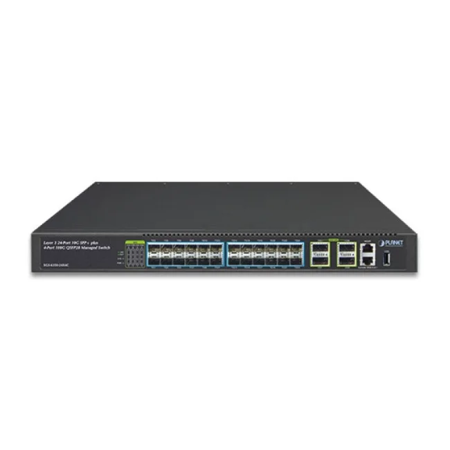 PLANET XGS-6350-24X4C dispositivo de redes Gestionado L3 1U Negro image 5