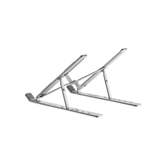 Manhattan Soporte ergonómico, plegable en seis posiciones, para laptops y otros dispositivos de hasta 15.6" y 5 kg, ligero, aluminio de alta calidad con revestimiento UV, ventilado, plata image 5