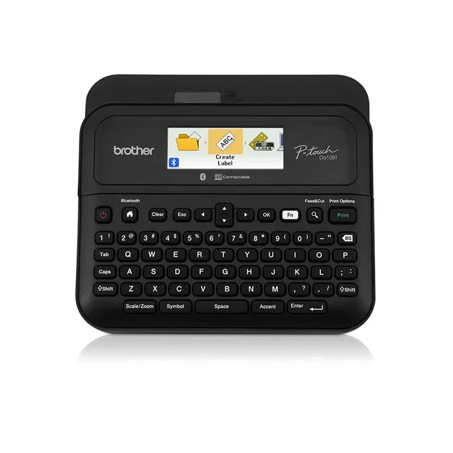 Brother PTD610BT impresora de etiquetas Transferencia térmica 180 x 360 DPI 30 mm/seg Inalámbrico y alámbrico TZe Bluetooth QWERTY