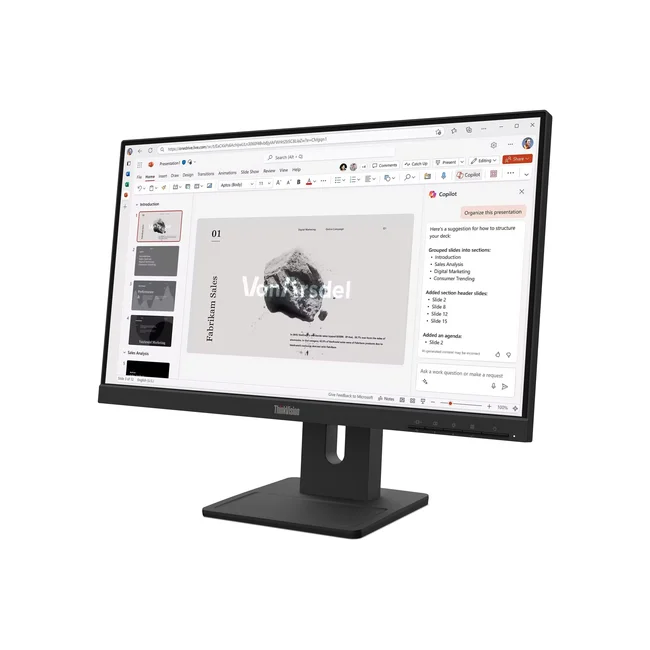 Lenovo ThinkVision E22-40 monitor de computadora 54.6 cm (21.5") 1920 x 1080 Pixeles Full HD LED Negro image 5