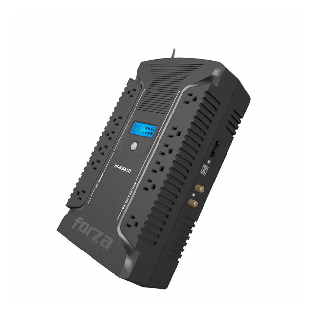 Forza Power Technologies HT-650LCD sistema de alimentación ininterrumpida (UPS) Línea interactiva 0.65 kVA 390 W 12 salidas AC image 7