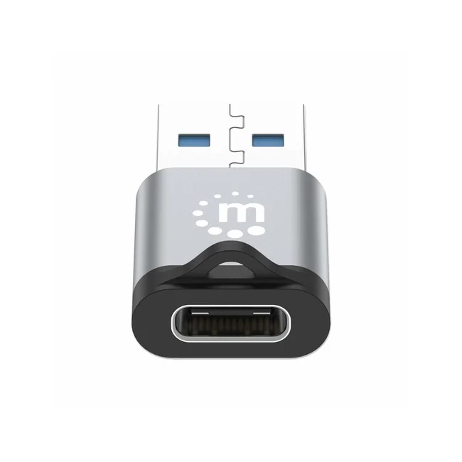 Manhattan 356305 cambiadores de género de cables USB-A USB-C Negro, Gris image 7