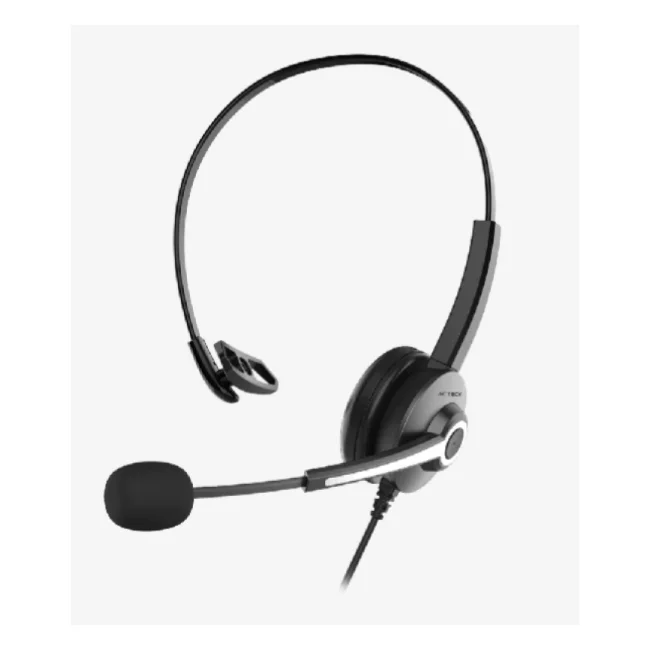 Acteck Centric Pro HN620 Auriculares Alámbrico Diadema Oficina/Centro de llamadas USB tipo A Negro