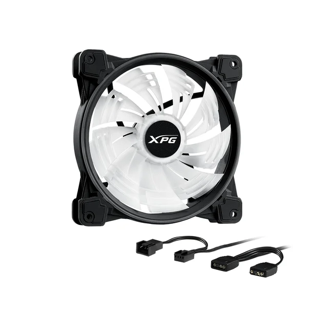 XPG HURRICANE140ARGBPWM-BKCWW sistema de refrigeración de computadora Gabinete de la computadora Ventilador 14 cm Negro, Blanco image 4
