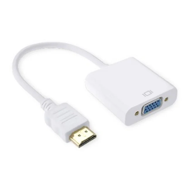 BRobotix 110910 cambiadores de género de cables HDMI VGA Blanco image 5
