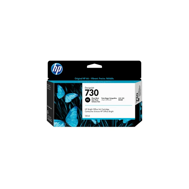 HP Cartucho de tinta DesignJet 730 de 130 ml, negro fotográfico