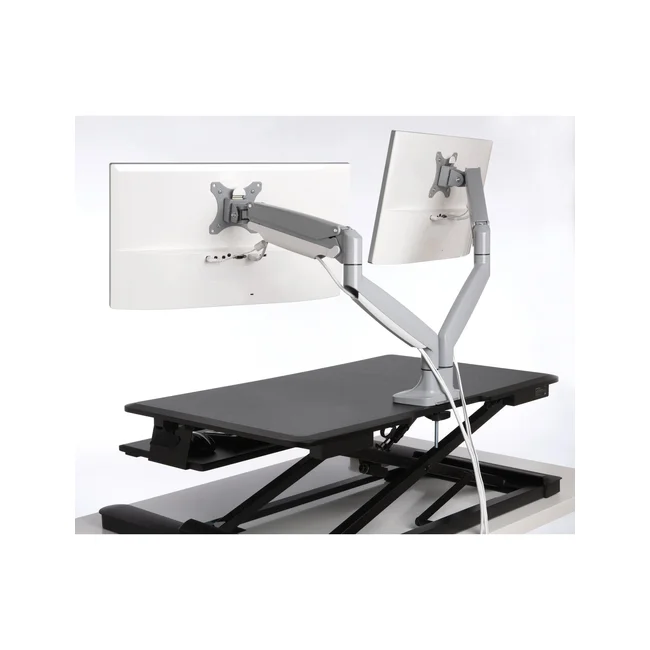 Kensington Brazo SmartFit® de altura ajustable con controles de un solo toque para dos monitores image 6