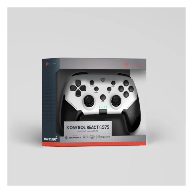 Balam Rush Kontrol React G575 Negro, Blanco Bluetooth/RF/USB Gamepad Android, Nintendo Switch, PC, PlayStation 4, Playstation 3, iOS image 11
