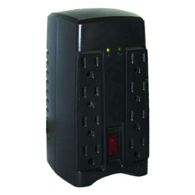 Vica T-1 regulador de voltaje 8 salidas AC 127 V Negro