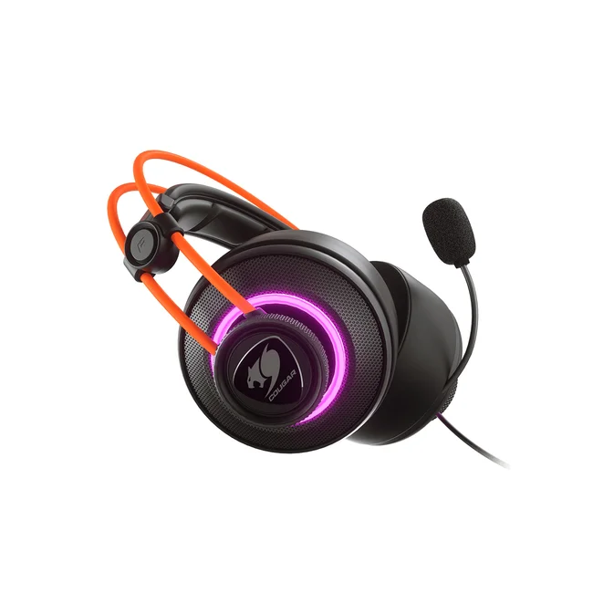 COUGAR 3H700U50C.0004 audífono y auriculare Auriculares Alámbrico Diadema Juego Negro, Naranja image 6