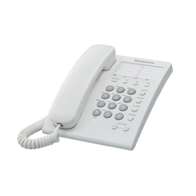 Panasonic KX-TS550MEW teléfono Teléfono analógico Identificador de llamadas Blanco