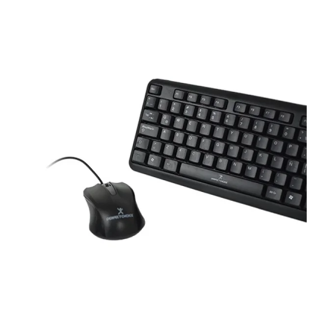 Perfect Choice PC-201076 teclado Ratón incluido USB QWERTY Español Negro image 8