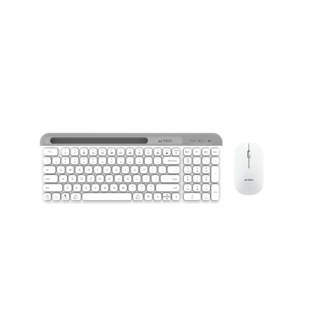 Acteck Creator Virtuos Silk MK720 teclado Ratón incluido Bluetooth Español Blanco