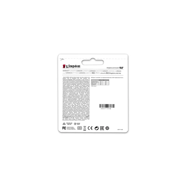 Kingston Technology DataTraveler microDuo 3C unidad flash USB 128 GB USB Type-A / USB Type-C 3.2 Gen 1 (3.1 Gen 1) Acero inoxidable, Púrpura image 7