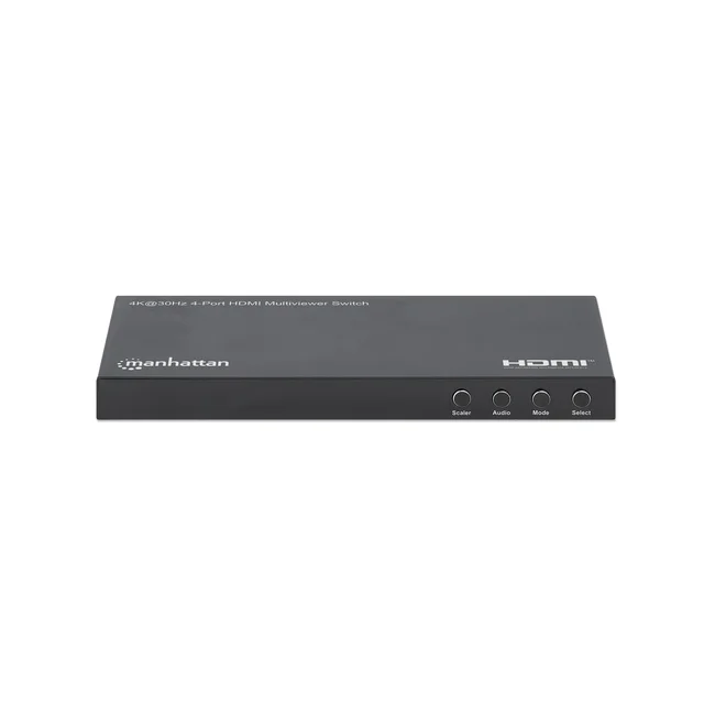Manhattan Proyecta hasta cuatro fuentes de entrada HDMI en una pantalla de salida HDMI (4x1), múltiples opciones de visualización, incluidas imagen en imagen y pantalla doble/cuádruple, botón o control remoto, audio de 3,5 mm y Toslink, negro image 5