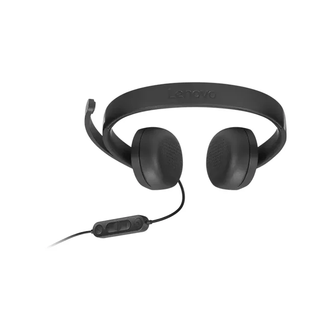 Lenovo 4XD1P83425 audífono y auriculare Auriculares Alámbrico Diadema Llamadas/Música USB tipo A Negro image 8