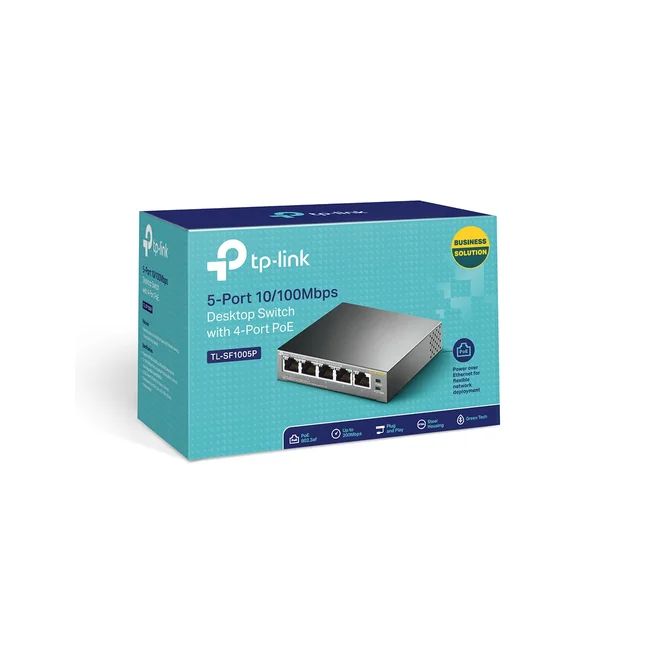 TP-Link TL-SF1005P dispositivo de redes No administrado Fast Ethernet (10/100) Energía sobre Ethernet (PoE) Negro image 17