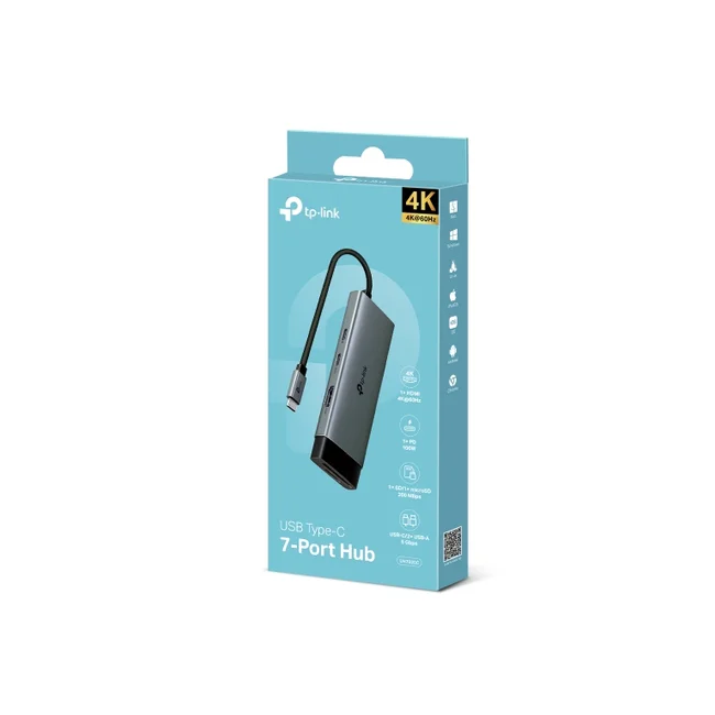 TP-Link UH7020C nodo concentrador USB 3.2 Gen 1 (3.1 Gen 1) Type-C 5000 Mbit/s image 7