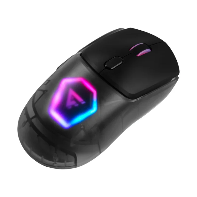 Game Factor MOW700-BK ratón Juego Ambidiestro RF Wireless + Bluetooth + USB Type-A 26000 DPI