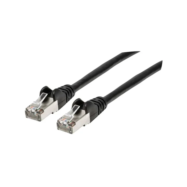 Intellinet Cable de Red Cat6a S/FTP, 30 cm, Negro