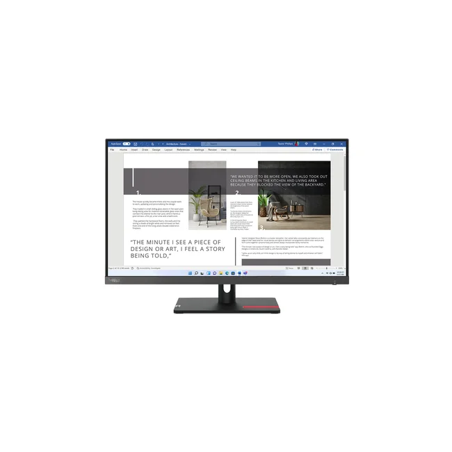 Lenovo ThinkVision S27i-30 monitor de computadora 68.6 cm (27") 1920 x 1080 Pixeles Full HD LED Negro, Gris image 10