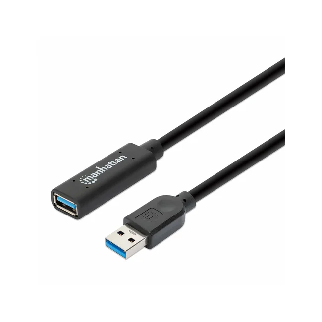 Manhattan 153737 cable USB USB 3.2 Gen 1 (3.1 Gen 1) 5 m USB A Negro image 2