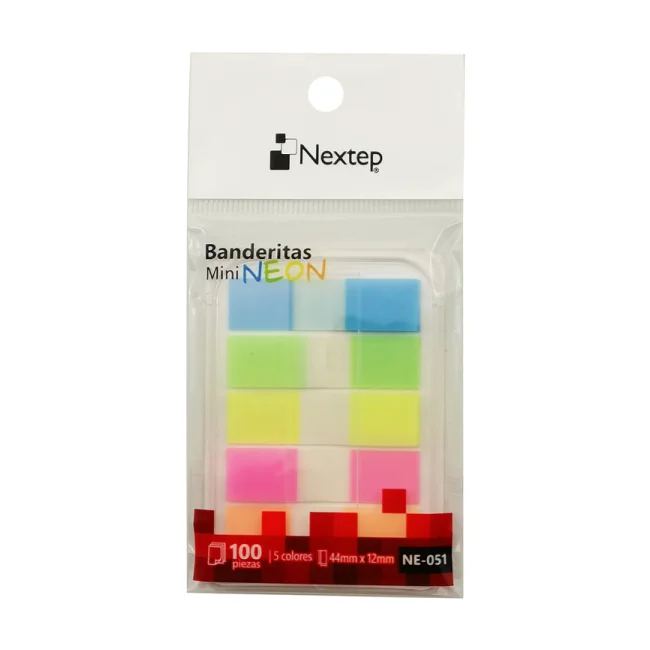 Nextep NE-051 separador Separador de libros flexible Azul, Verde, Naranja, Amarillo 100 pieza(s)