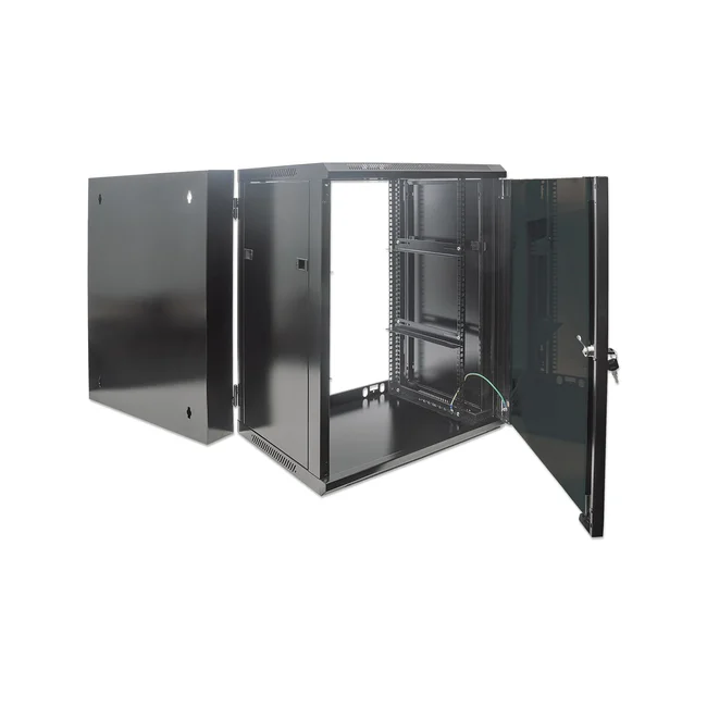 Intellinet 711845 armario rack 9U Bastidor de pared Negro image 10