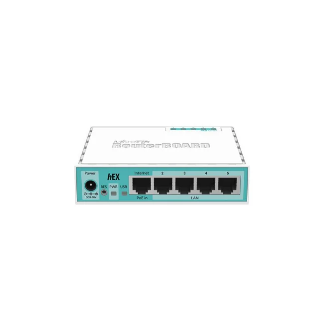 Mikrotik RB750GR3 enrutador Gigabit Ethernet Turquesa, Blanco image 3