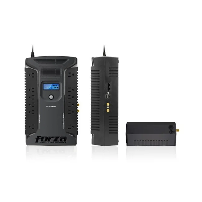 Forza Power Technologies HT-750LCD sistema de alimentación ininterrumpida (UPS) Línea interactiva 0.75 kVA 375 W 12 salidas AC image 5