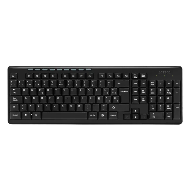Acteck TM100 teclado RF inalámbrica + USB QWERTY Negro image 5
