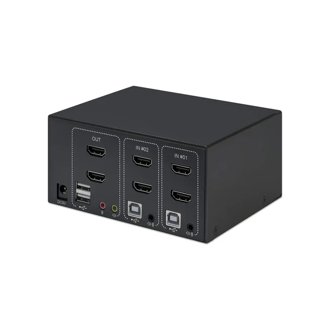 Manhattan Switch KVM HDMI de 2 puertos para dos monitores image 9
