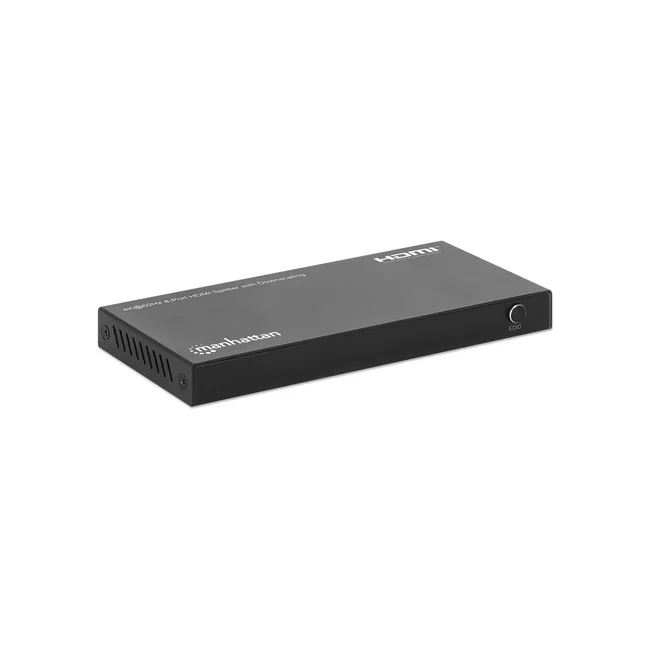 Manhattan Splitter HDMI con 4 puertos 4K y reductor de escala Duplica una señal HDMI en cuatro salidas HDMI (1x4), 4K@60Hz, 18G, interruptor EDID para reducción de escala, negro image 4