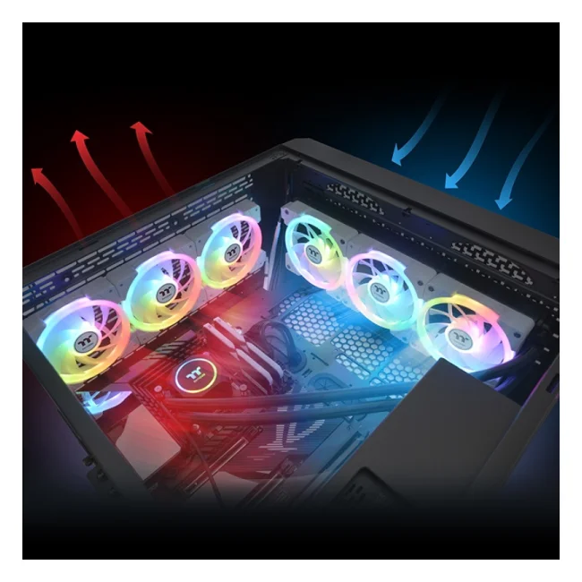 Thermaltake SWAFAN EX12 ARGB Gabinete de la computadora Enfriador de aire 12 cm Blanco 3 pieza(s) image 8
