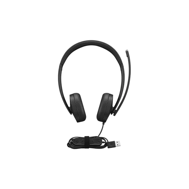 Lenovo 4XD1P83425 audífono y auriculare Auriculares Alámbrico Diadema Llamadas/Música USB tipo A Negro image 3