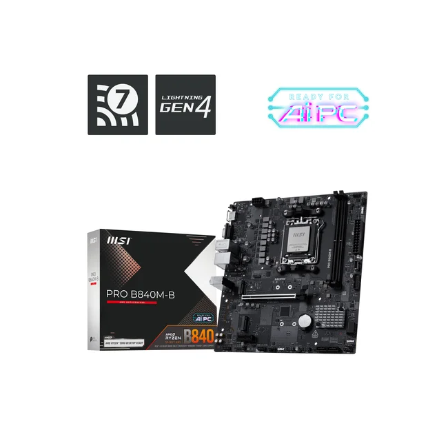 MSI PRO B840M-B placa base AMD B840 Enchufe AM5 Micro ATX
