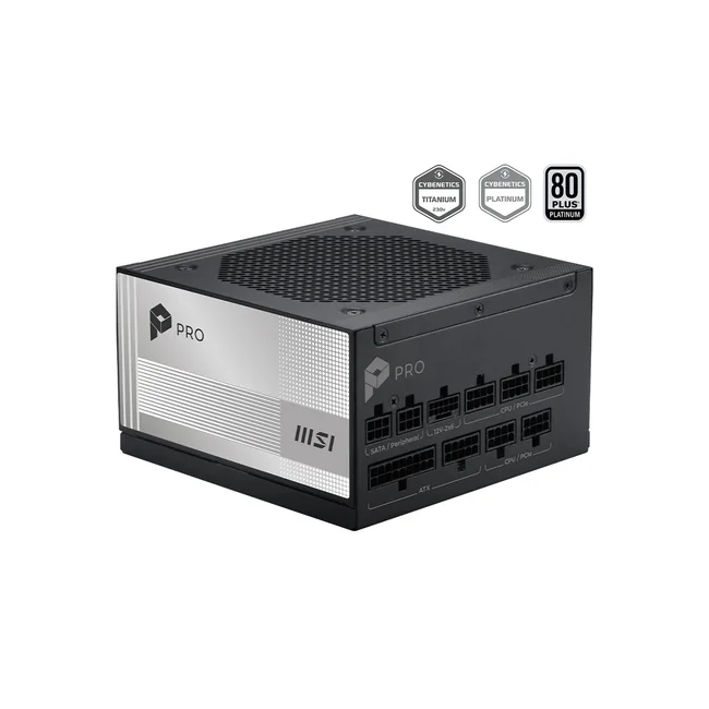 MSI PRO A1000PL PCIE5 unidad de fuente de alimentación 1000 W 20+4 pin ATX ATX Negro