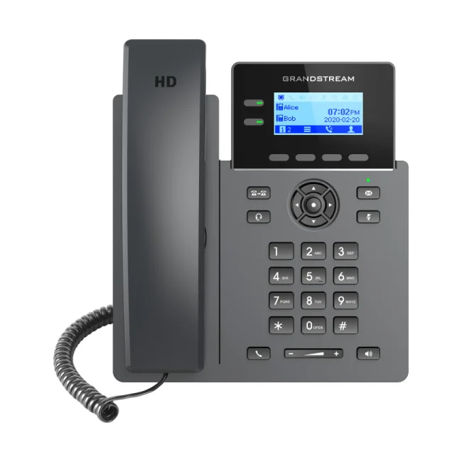 Grandstream Networks GRP2602P teléfono IP Negro 2 líneas LCD