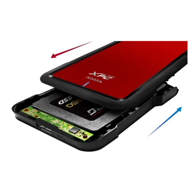 ADATA EX500 Cubierta de disco duro/SSD Negro, Rojo 2.5" image 12