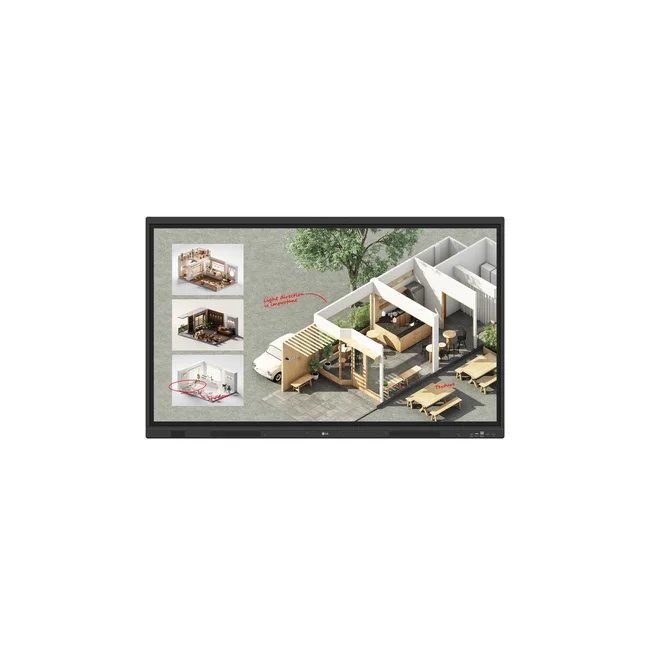 LG CreateBoard Standard pizarrón interactivo 139.7 cm (55") 3840 x 2160 Pixeles Pantalla táctil Negro image 4