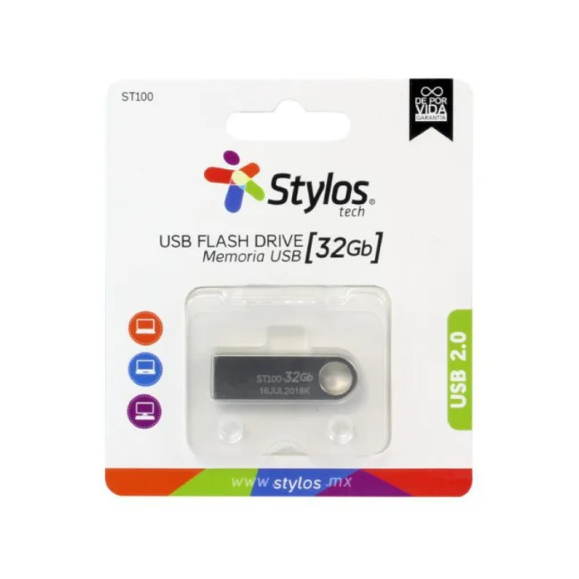 Stylos STMUSB3B unidad flash USB 32 GB 2.0 Gris, Plata image 2