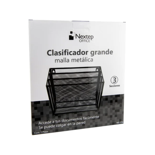 Nextep NE-176 bandeja de escritorio/organizador Red, Metal Negro image 5
