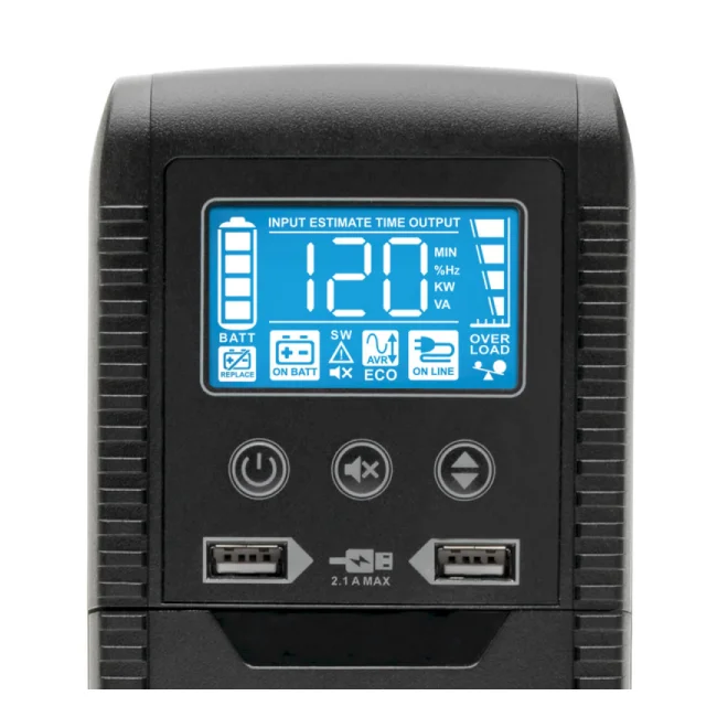 Tripp Lite ECO1000LCD UPS Interactivo con USB y 8 tomacorrientes - 120V, 1000VA, 600W, 50Hz / 60Hz, AVR, Serie ECO, ENERGY STAR image 8